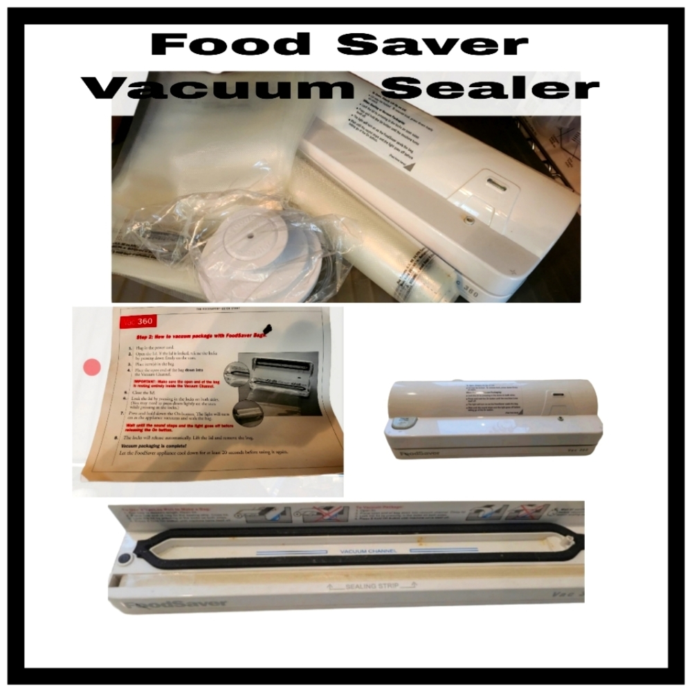 Food Saver Vacuum Sealer Vac360 With Bags. New